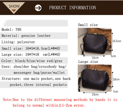 Realaiot Genuine Leather Shoulder Bags for Women Luxury Handbag Fashion Ladies Shopping Totes Messenger Crossbody Bag Female Party Purse