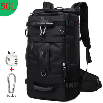 Realaiot 50L Waterproof Travel Backpack Men Women Multifunction 17.3 Laptop Backpacks Male outdoor Luggage Bag mochilas Best quality