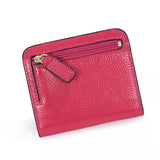 Realaiot Fashion Split Leather Women Wallets Mini Purse Lady Small Leather Wallet with Coin Pocket