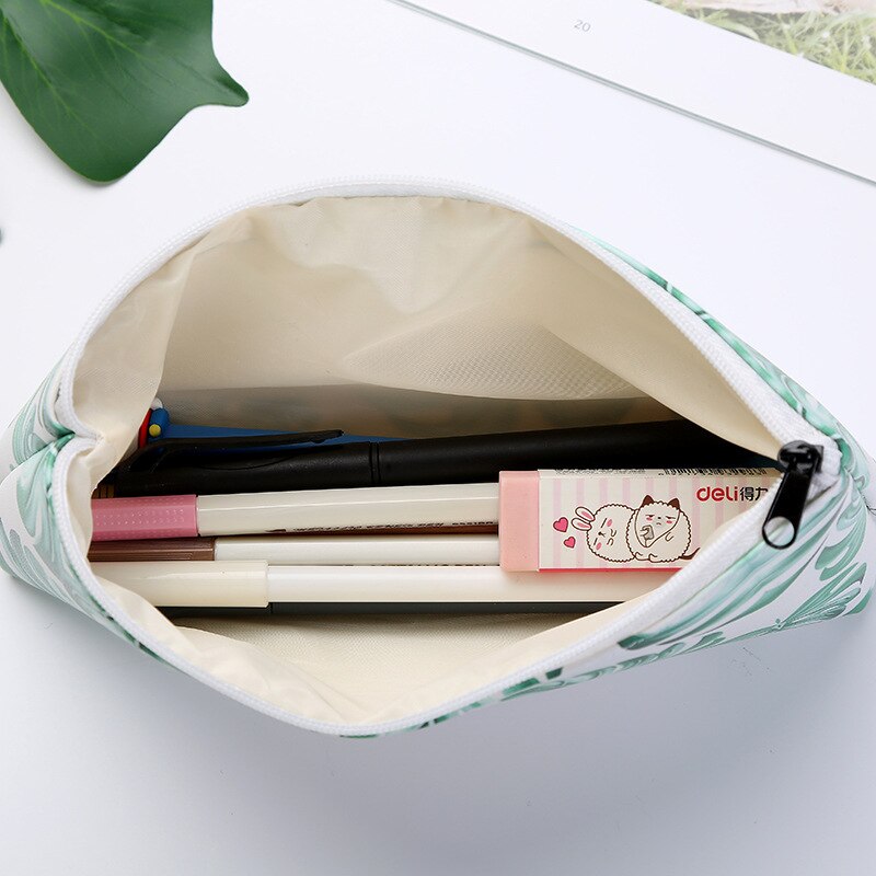 Realaiot 1pcs/1lot Kawaii Pencil Case Turtle leaf Gift Estuches School Pencil Box Pencilcase Pencil Bag School Supplies Stationery