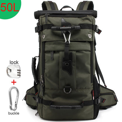 Realaiot 50L Waterproof Travel Backpack Men Women Multifunction 17.3 Laptop Backpacks Male outdoor Luggage Bag mochilas Best quality