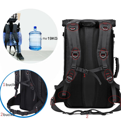 Realaiot 50L Waterproof Travel Backpack Men Women Multifunction 17.3 Laptop Backpacks Male outdoor Luggage Bag mochilas Best quality