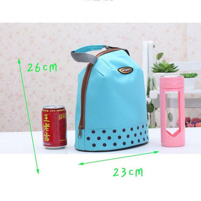 Cyflymder Portable Travel Picnic Oxford Tote Bag Organizer Insulated Thermal Carry Bag Bento Food Drinks Holder Lunch Bag