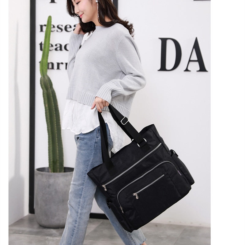 Realaiot Canvas Handbag fashion Women's Shoulder Bag Leisure Messenger Bag light Crossbody Bags for Girls Ladies Bucket Bag High Quality