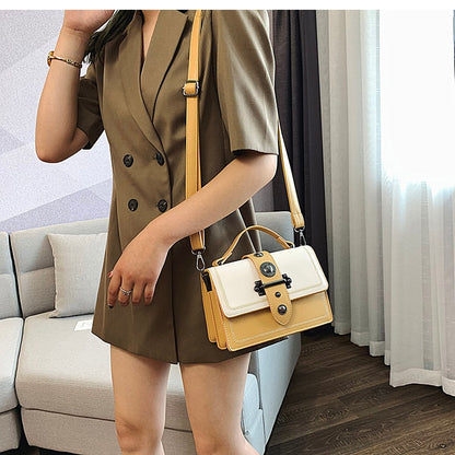 Realaiot Elegant Female Casual Tote Bag Fashion New High Quality PU Leather Women's Designer Handbag Rivet Shoulder Messenger bag