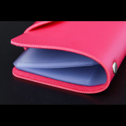 Realaiot Fashion PU Leather Business Card Holder Organizer Hasp Men Women Bank Credit Card Holder Bag ID Card Wallet