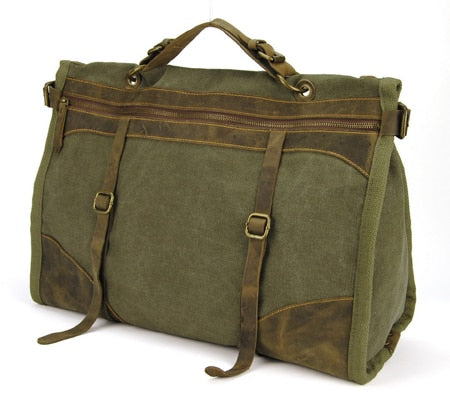 Realaiot Vintage Retro military Canvas + Leather men travel bags luggage bags men weekend Bag Overnight duffle bags tote Leisure M314#