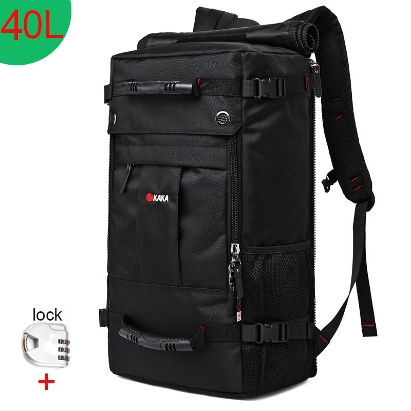 Realaiot 50L Waterproof Travel Backpack Men Women Multifunction 17.3 Laptop Backpacks Male outdoor Luggage Bag mochilas Best quality