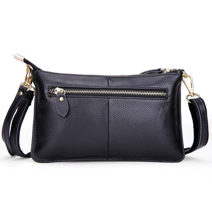 Realaiot Women Genuine Leather Day Clutches Candy Color Shoulder Bags Women's Fashion Crossbody Bags Small Clutch Bags