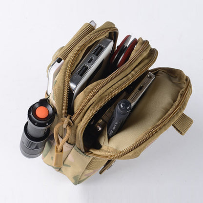 Cyflymder Military Molle Pouch Waist Bag Camo Waterproof Nylon Multifunction Casual Men Fanny Waist Pack Male Small Bag Mobile Phone Case