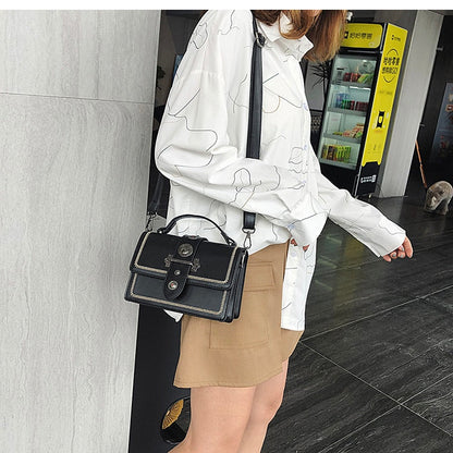 Realaiot Elegant Female Casual Tote Bag Fashion New High Quality PU Leather Women's Designer Handbag Rivet Shoulder Messenger bag