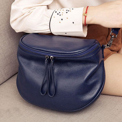 Realaiot Genuine Leather Shoulder Bag Women's Luxury Handbags Designer Fashion Crossbody bags for women Messenger Bag Female Purse