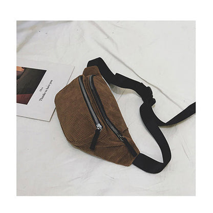 Realaiot Canvas Waist Bag Unisex Zipper Chest Bag Street Sport Casuale Fanny Pack Girl Boy Waist Belt Bags Fashion Phone Waist Pack