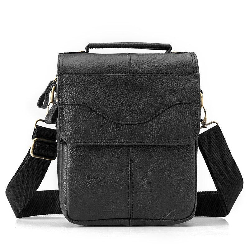 Cyflymder Quality Leather Male Casual Design Shoulder Messenger bag Cowhide Fashion Cross-body Bag 8" Tablet Tote Mochila Satchel