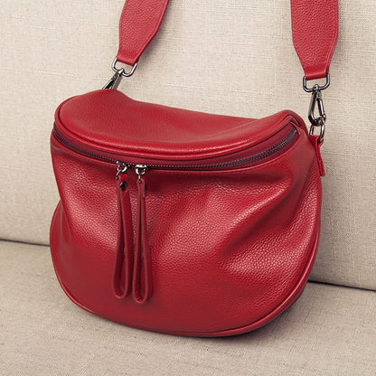 Realaiot Genuine Leather Shoulder Bag Women's Luxury Handbags Designer Fashion Crossbody bags for women Messenger Bag Female Purse