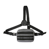 Realaiot Functional Tactical Chest Bag For Woman Fashion Bullet Hip Hop Vest Streetwear Bag Waist Pack Unisex Black Chest Rig Bag ZY948