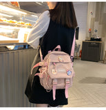 Realaiot Small women's backpack girls school bag waterproof nylon fashion Japanese casual young girl's bag Female mini