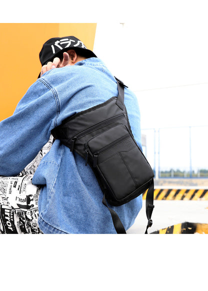 Cyflymder Men Waterproof Thigh Bag Waist Pack Fanny Packs Outdoor Riding Motorcycle Crossbody Hip Belt Bag Shoulder Bags Travel Chest Pack