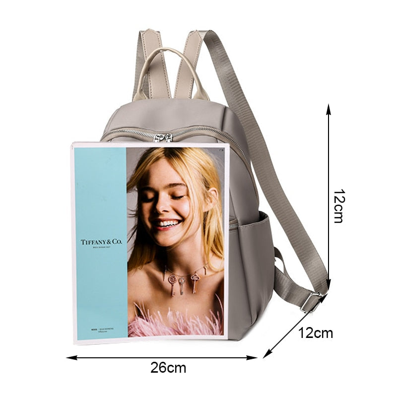 Realaiot Fashion Women Backpack Oxford Cloth Retro Casual Female Backpack Girls School Bag Travel Bagpack Ladies Back Pack