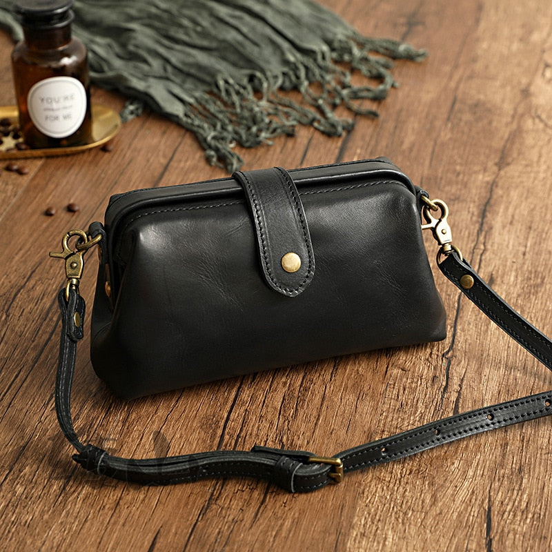 Cyflymder Newest Designer Woman Bags Handmade Genuine Leather Ladies Shoulder Bag Crossbody Female Bags Soft Skin doctor bag