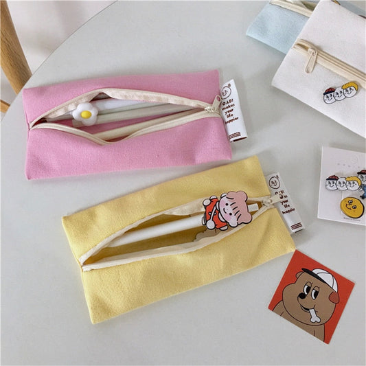 Cyflymder Pencil Cases Japanese Pencil Bags Organizer Pens Case Stationery For School Cute Case Office Items School Supplies Pensil Case