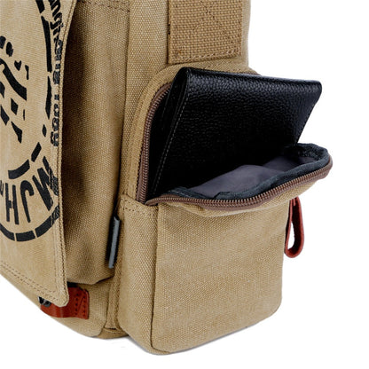 Cyflymder Men's Fashion Canvas Shoulder Bags Business Travel Crossbody Bags Men Messenger Bags Briefcase Men Handbag Tote