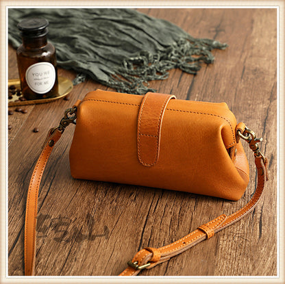 Cyflymder Newest Designer Woman Bags Handmade Genuine Leather Ladies Shoulder Bag Crossbody Female Bags Soft Skin doctor bag