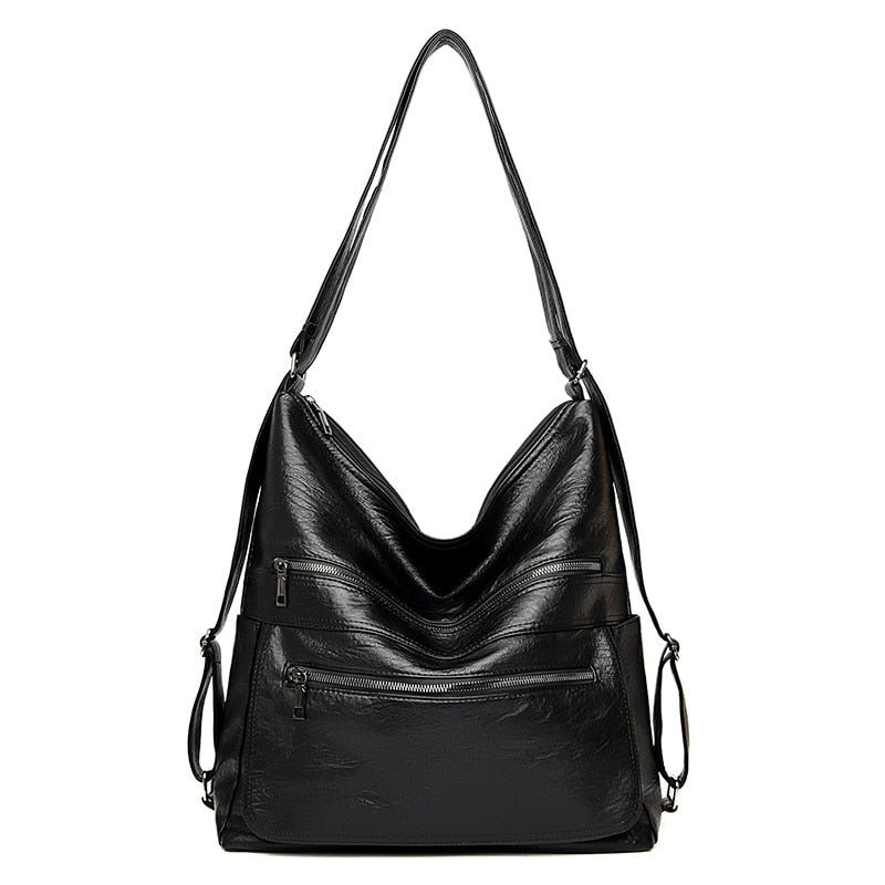 Cyflymder Large Women Shoulder Bag Pu Leather Crossbody Bag Luxury Ladies Messenger Bag Quality Top-handle Handbag Female Tote Bag Purse