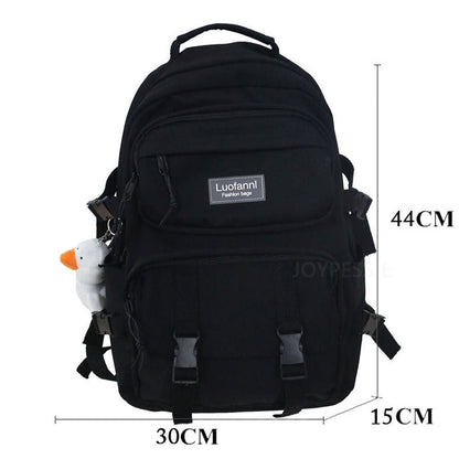 Realaiot Fashion Men Backpack Waterproof Nylon Rucksack for Teenager Schoolbag Kawaii Women Bag Lovers Travel Shoulder Mochila