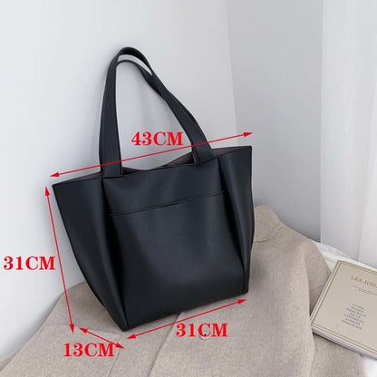 Realaiot Hot Sell Totes Pu Leather Shoulder Shopping Bags For Women's Shopper Daily Handbag Female Casual Large Capacity Travel Tote Bags