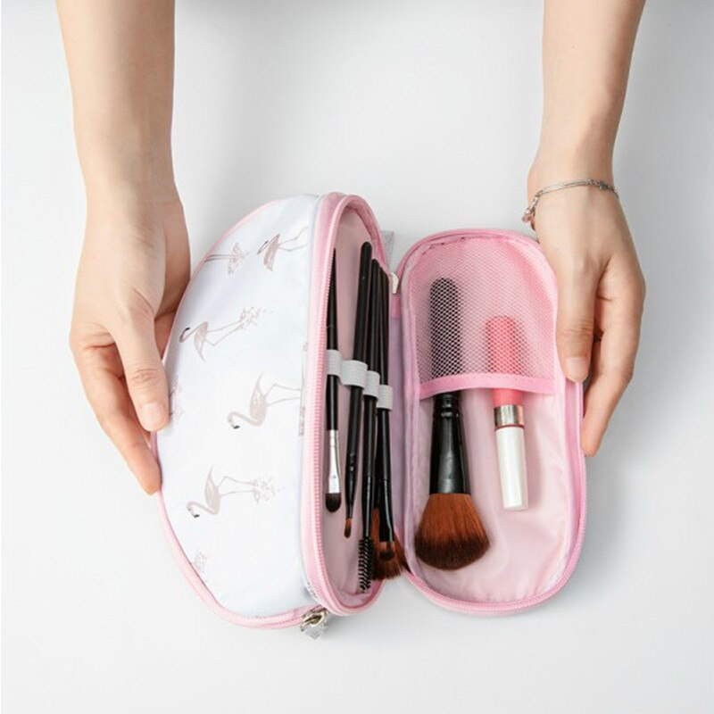 Realaiot Fashion Women Cosmetic Makeup Case Bag Box Waterproof Portable Double layer Storage Bag Fashion Makeup Bag