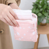 Realaiot 1PCS Women Cosmetic Bag Case Necessary Cute Travel Organizer Fashion Girl  Lipstick Sanitary Pads Toiletry Bags Makeup Pouch Bag