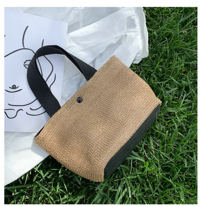 Realaiot Capacity Straw Bags Women Handmade Woven Basket Summer Bohemian Beach Bags Luxury Brand Canvas Lady Handbags