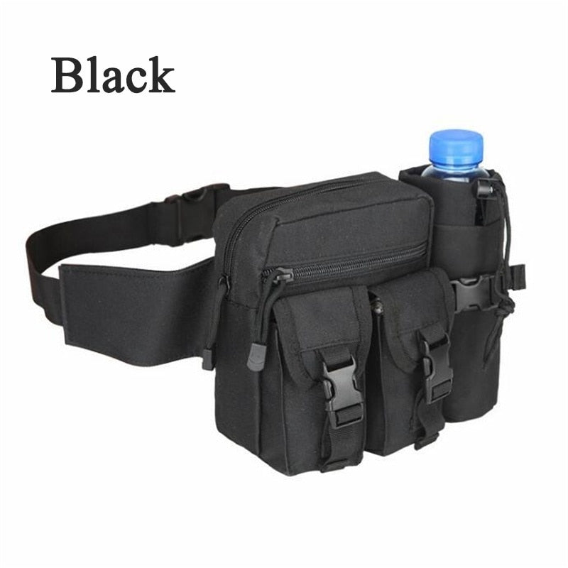 Cyflymder Men's Tactical Casual Fanny Waterproof Pouch Waist Bag Packs Outdoor Military Bag Hunting Bags Tactical Wallet Waist Packs