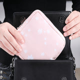 Realaiot 1PCS Women Cosmetic Bag Case Necessary Cute Travel Organizer Fashion Girl  Lipstick Sanitary Pads Toiletry Bags Makeup Pouch Bag