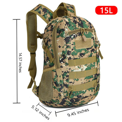 Cyflymder Outdoor Tactical Backpack Military Rucksacks Men 15L 20L Waterproof Sport Travel Backpacks Camping Mochila Fishing Hunting Bags