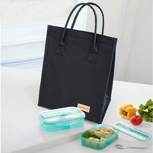 Realaiot Waterproof Oxford Cloth Lunch Bags Kids School Bento Thermal Pouchs Camping Picnic Fruit Snack Drink Handbag Office Food Tote