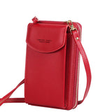 Realaiot Fashion Cellphone Shoulder Bag Women PU Leather Crossbody Bag New Handbag Card Holder Messenger Bag Flap Wallet