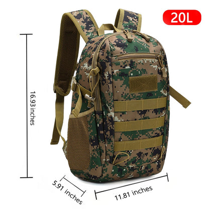 Cyflymder Outdoor Tactical Backpack Military Rucksacks Men 15L 20L Waterproof Sport Travel Backpacks Camping Mochila Fishing Hunting Bags