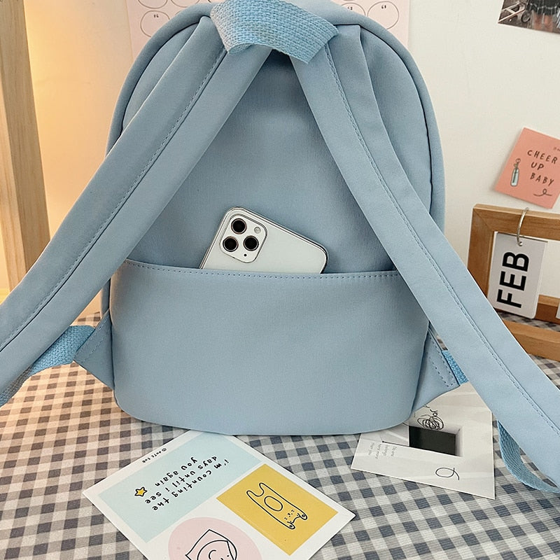 Realaiot Fashion Mini Backpack Women Kawaii Shoulder Bag for Teenage Girls Multi-Function Small Book BagsLadies Travle School Backpacks