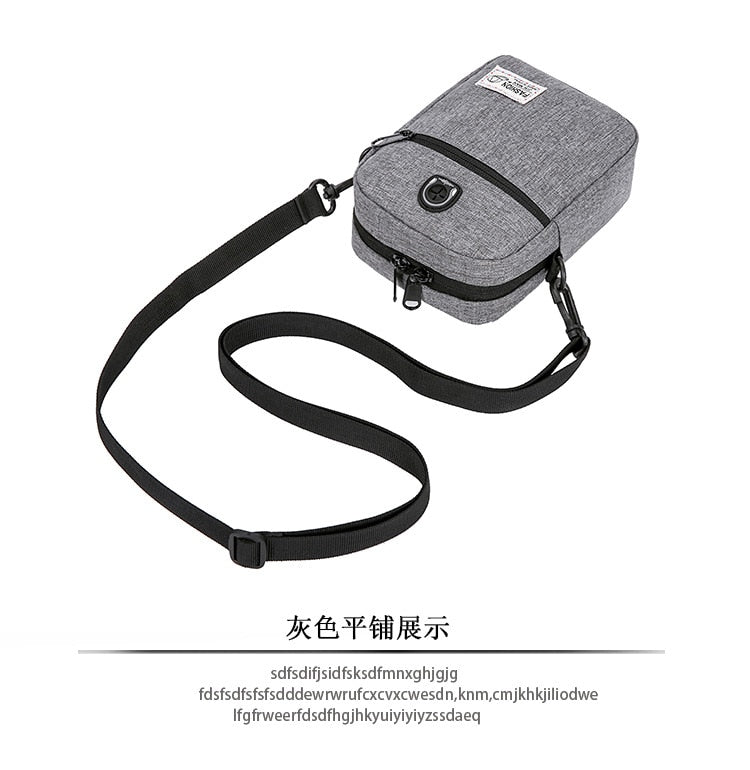 Cyflymder Male Bag Men's Satchel High Quality Men Diagonal Mini Crossbody Bags Shoulder Multi-Function Mobile Phone Bag Outdoor Sports Bag