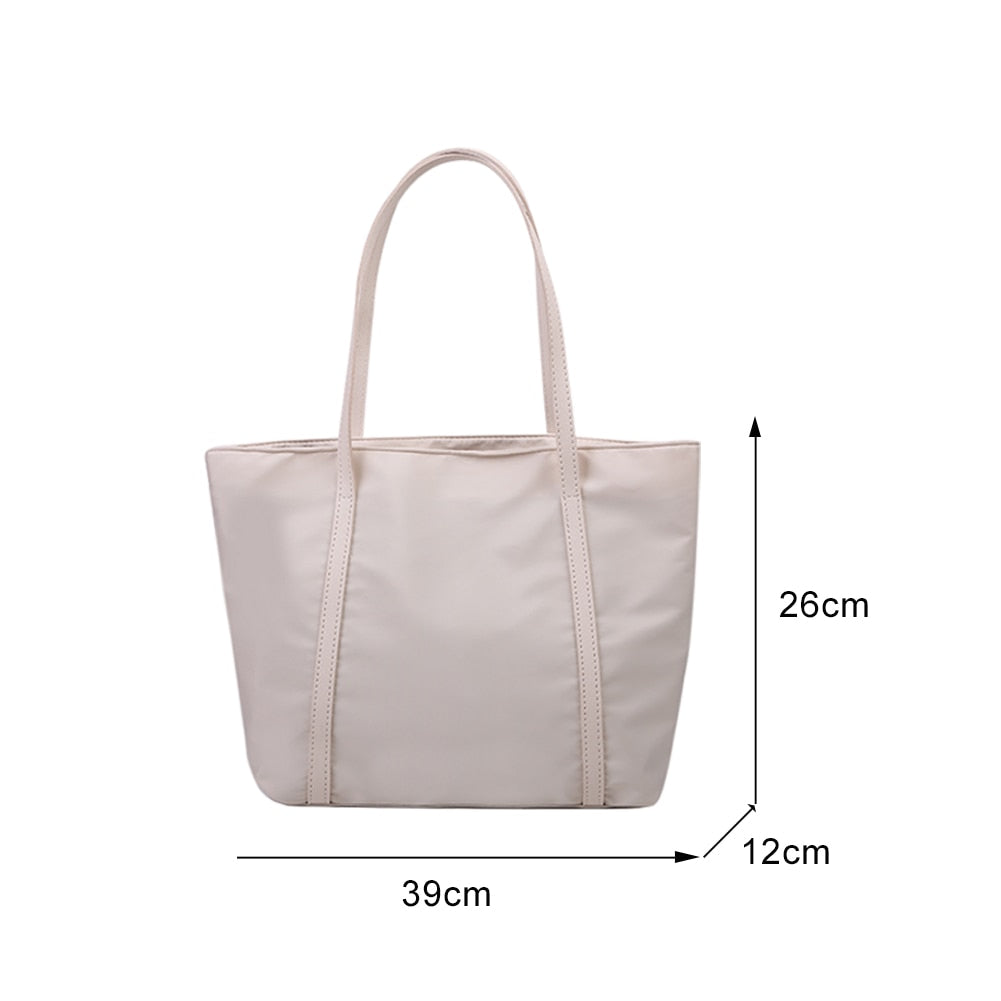 Realaiot Female Tote Bag Ladies Large Capacity Oxford Bags Shoulder Handbag Waterproof Solid Color Folding Shopping Bags Сумка Женская