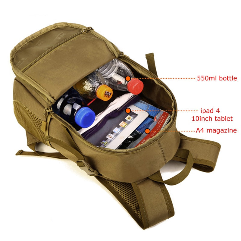 Cyflymder Outdoor Tactical Backpack Military Rucksacks Men 15L 20L Waterproof Sport Travel Backpacks Camping Mochila Fishing Hunting Bags