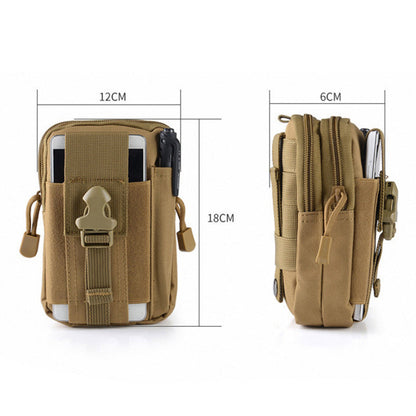 Cyflymder Military Molle Pouch Waist Bag Camo Waterproof Nylon Multifunction Casual Men Fanny Waist Pack Male Small Bag Mobile Phone Case