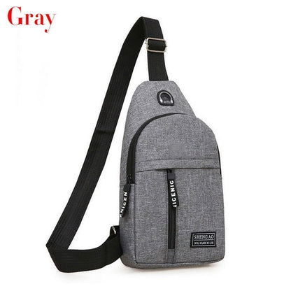 Cyflymder Men Shoulder Bags Nylon Waist Packs Sling Bag Crossbody Outdoor Sport Shoulder Chest Daily Picnic Canvas Messenger Bag Bolsa