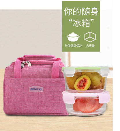 Cyflymder Lunch Box Bag Waterproof Thermal Bag Oxford Fabric Portable Thermal Insulated Cation Picnic Food Box Women Tote Storage Ice Bags