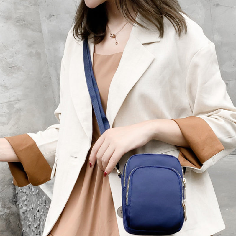 Realaiot Fashion Women Crossbody Zipper Mobile Phone Shoulder Bag Lady Female Multifunction Handbag Wrist Purse New Hot