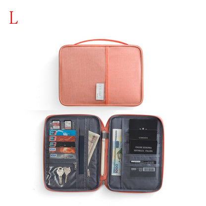 Cyflymder Multifunctional Passport Travel Wallet Passport Cover Oxford Credit Card Package ID Document Bag Multi-Card Storage Pack Clutch