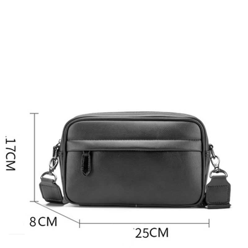 Realaiot Fashion Luxury Men's Crossbody Bag Business PU Leather Shoulder Bags Men Solid Flap Messenger Bag Men Zipper Ipad Bag New