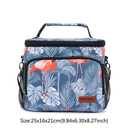 Realaiot Thermal Insulated Cooler Bags Large Women Men Picnic Lunch Bento Box Trips BBQ Meal Ice Zip Pack Accessories Supplies Products